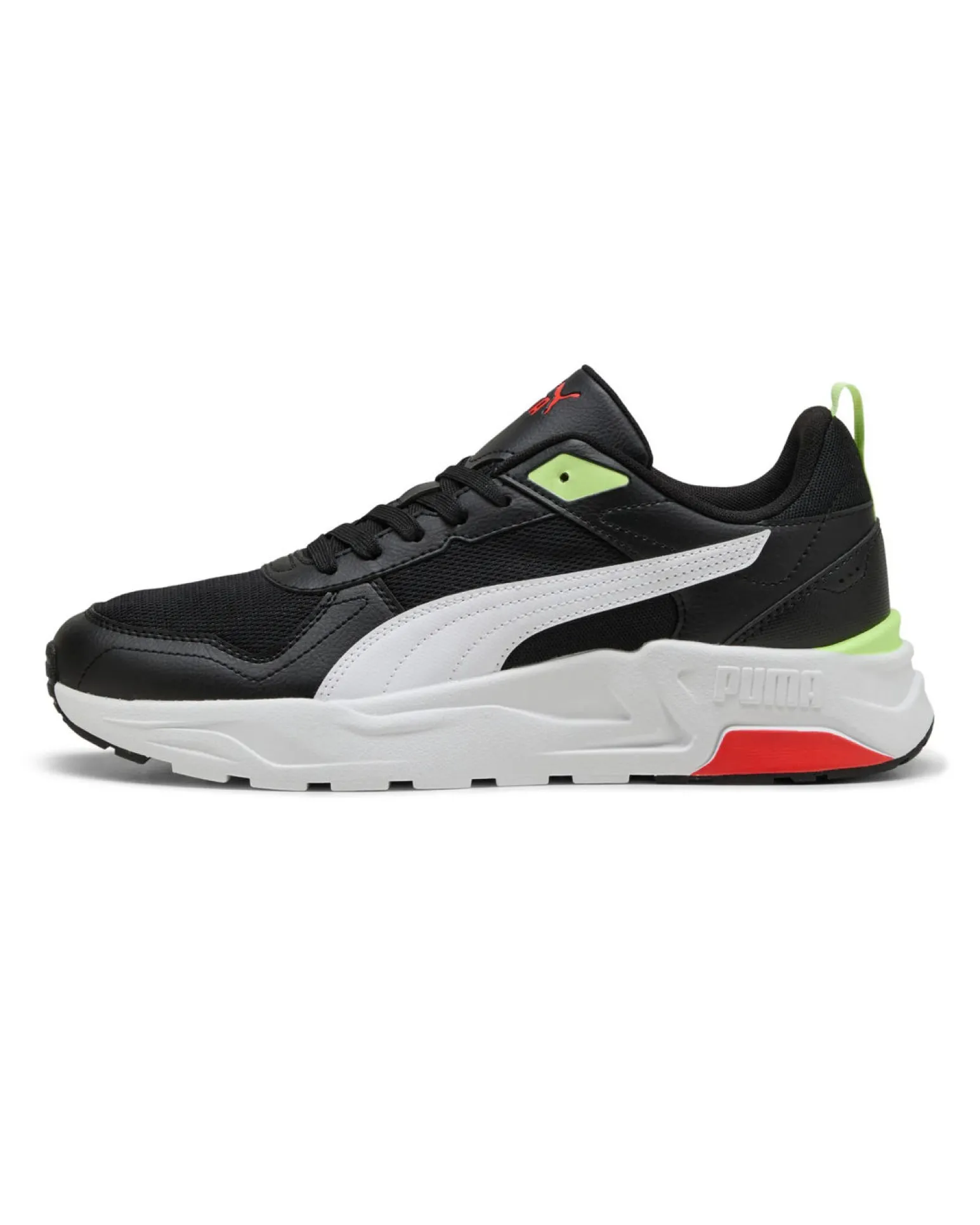 PUMA - SNEAKERS TRINITY 2 LT BIANCHE, NERE, BIANCHE E GIALLO FLUO DA UOMO, 400231-18