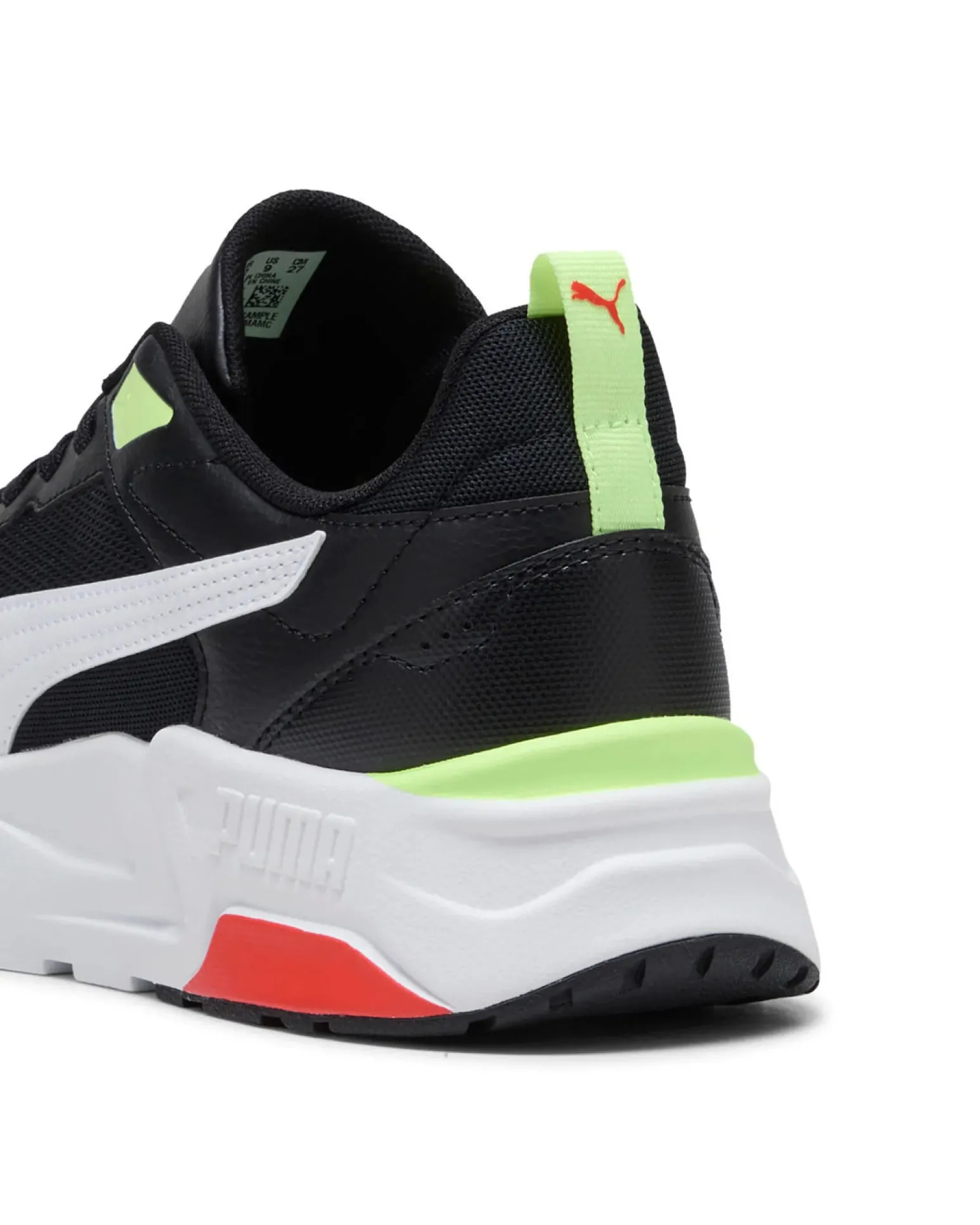 PUMA - SNEAKERS TRINITY 2 LT BIANCHE, NERE, BIANCHE E GIALLO FLUO DA UOMO, 400231-18