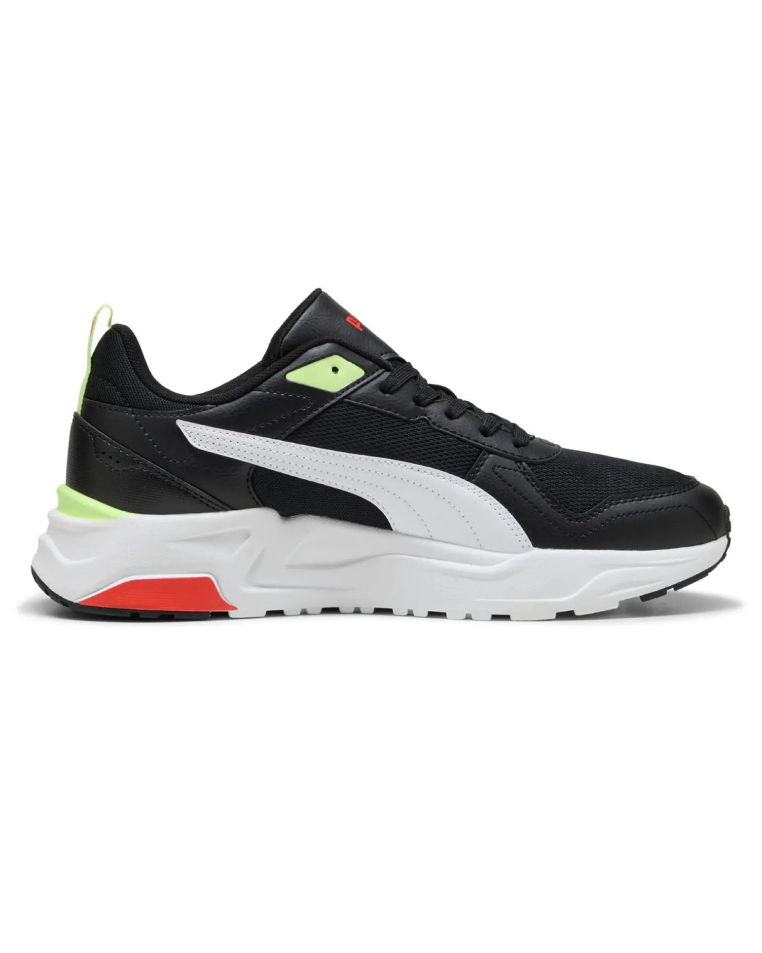 PUMA - SNEAKERS TRINITY 2 LT BIANCHE, NERE, BIANCHE E GIALLO FLUO DA UOMO, 400231-18