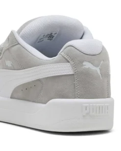 PUMA - SNEAKERS UOMO GRIGIE E BIANCHE PARK L-STYLE EASY SUADE, 400707-02