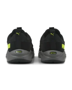 PUMA SOFTRIDE ONE4ALL - Scarpa da running nera e verde lime da uomo in mesh traspirante