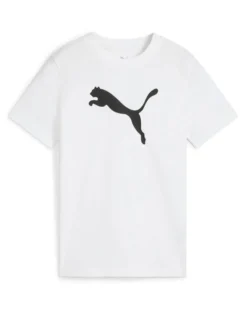 PUMA - T-SHIRT BIANCA ESS CAT LOGO TEE JUNIOR - 684907-02
