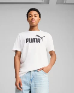 PUMA - T-SHIRT  BIANCA  ESSENTIALS N.1 LOGO TEE DA UOMO, 682532-02