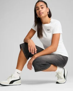 PUMA - T-SHIRT BIANCA ESSENTIAL SMALL N. 1 DA DONNA, 682372-02