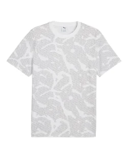 PUMA - T-SHIRT BIANCA ESS LOGO LAB AOP TEE DA UOMO - 684668-02