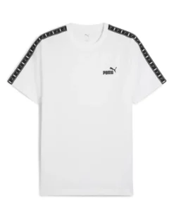 PUMA - T-SHIRT BIANCA ESS TAPE TEE DA UOMO - 684674-02