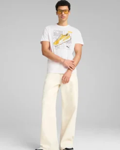PUMA - T-SHIRT BIANCA GRAPHICS SNEAKER TEE DA UOMO - 684830-02