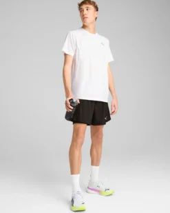 PUMA - T-SHIRT BIANCA RUN VELOCITY TEE (POLY) DA UOMO - 526600-02