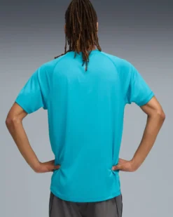 PUMA - T-SHIRT BLU ROYAL RUN VELOCITY TEE (POLY) DA UOMO, 526600-18