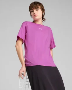 PUMA - T-SHIRT  CICLAMINO  ESSENTIALS RELAXED TEE DA DONNA, 684971-89