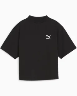 PUMA - T-SHIRT CLASSIC RIBBED RELAXED MOCK DA DONNA - 624263-01