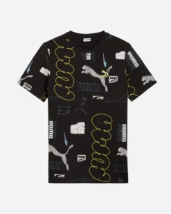 PUMA - T-SHIRT CLASSICS BRAND LOVE AOP NERA DA UOMO - 624281-01