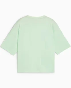 PUMA - T-SHIRT ESS CROPPED LOGO TEE MENTA DA DONNA - 586866-88