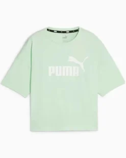 PUMA - T-SHIRT ESS CROPPED LOGO TEE MENTA DA DONNA - 586866-88