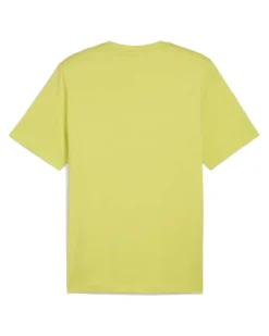 PUMA - T-shirt Essentials lime da uomo con logo