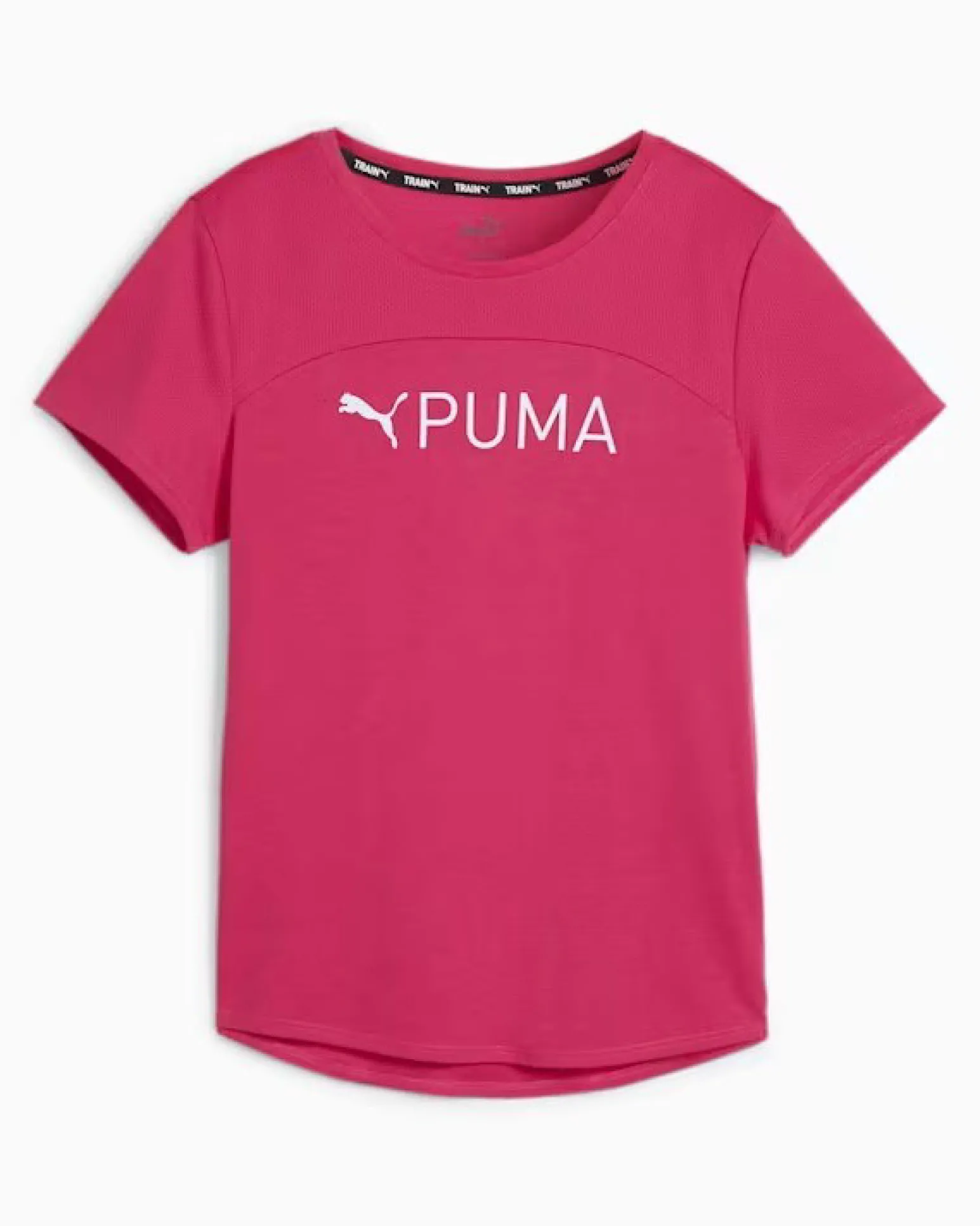 PUMA TSHIRT FIT ULTRAVREATHE TEE - Tshirt fuxia da donna con logo bianco - 52384449