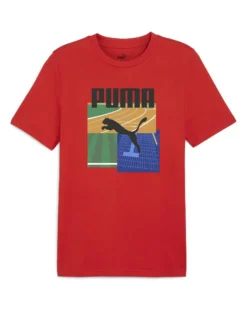 PUMA - T-SHIRT GRAPHICS SUMMER SPORTS RED DA UOMO - 627909-11