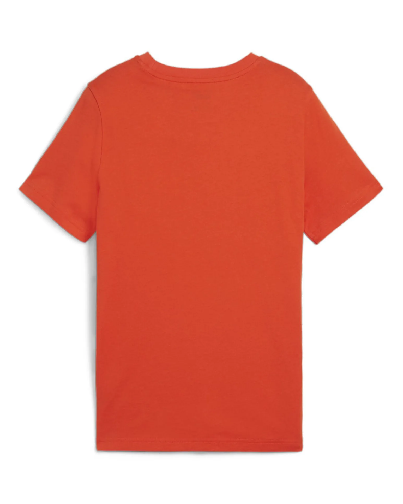 PUMA - T-SHIRT JUNIOR ( 7-16 ANNI) ARANCIONE ESSENTIAL +LOGO BIANCO - 681841-18