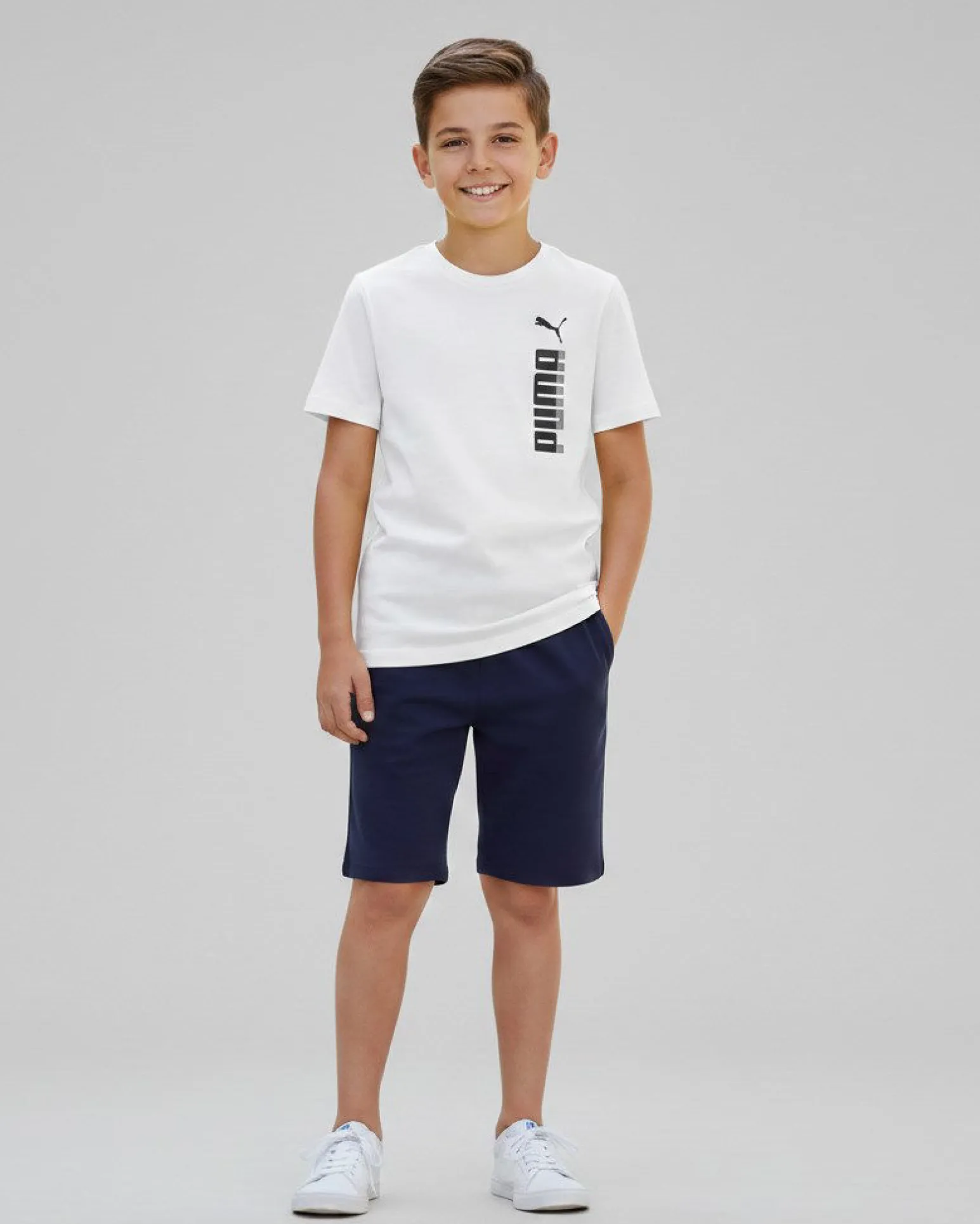 PUMA - T-SHIRT JUNIOR (7 - 16 ANNI) ESSENTIAL GRAPHIC TEE , BIANCA, 694948-02