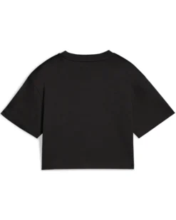 PUMA -T- SHIRT JUNIOR ( 7-16 ANNI) MEZZA MANICA NERA ESSENTIAL 2 COLOR N. 1 LOGO, 686071-51
