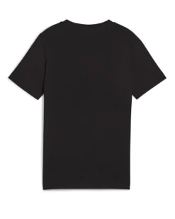 PUMA - T-SHIRT JUNIOR ( 7-16 ANNI) MEZZA MANICA NERA E BIANCA ESSENTIAL BLOCK TEE, 685818-01