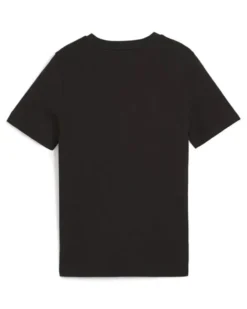 PUMA - T-SHIRT JUNIOR ( 7-16 ANNI)  NERA ESSENTIAL +LOGO BIANCO - 681841-01