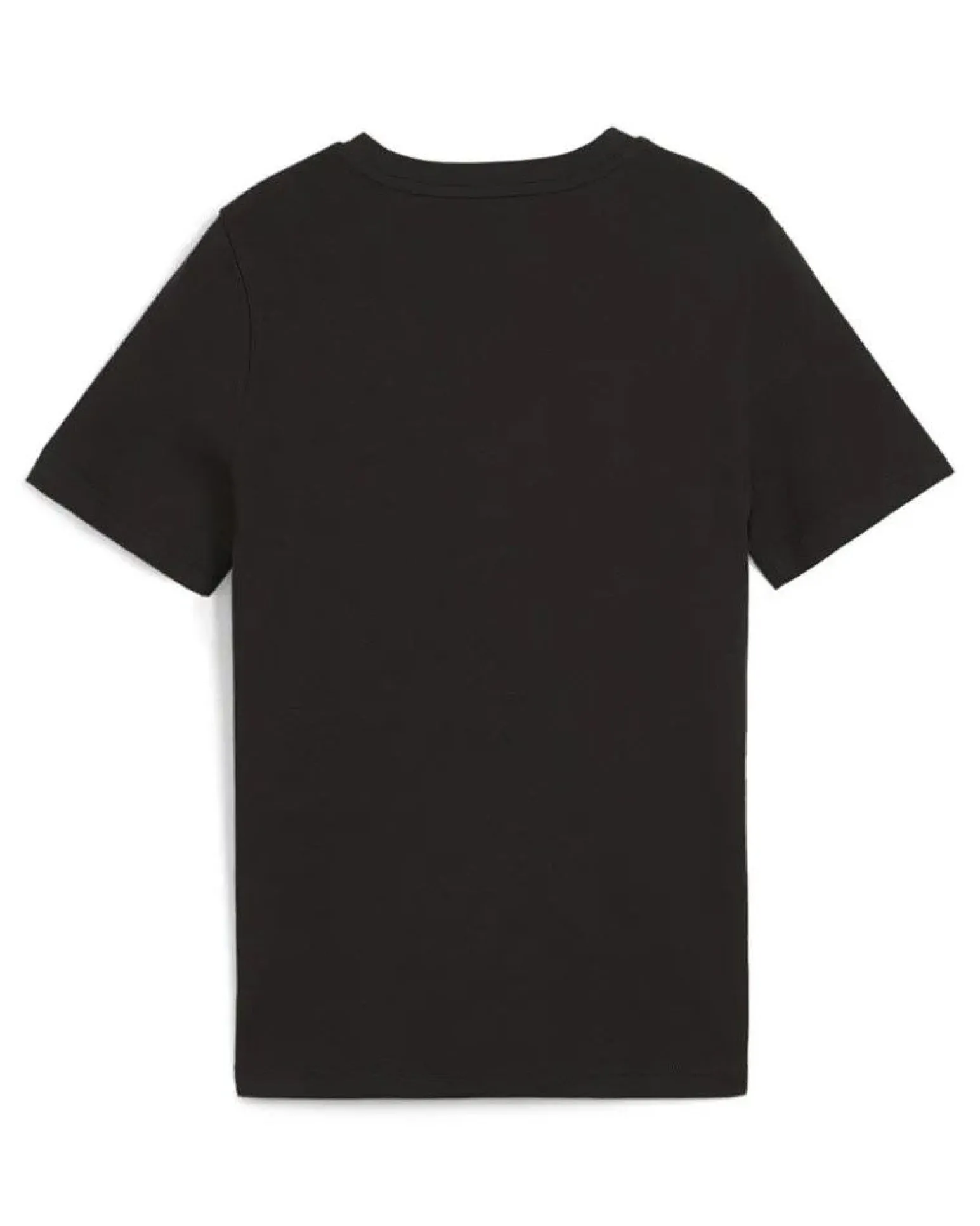 PUMA - T-SHIRT JUNIOR ( 7-16 ANNI) NERA ESSENTIAL +LOGO BIANCO - 681841-01