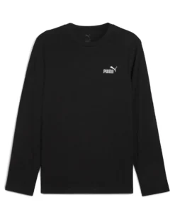 PUMA - T-SHIRT MANICA LUNGA ESSENTIAL N.1 LOGO LS NERA DA UOMO, 682546-01