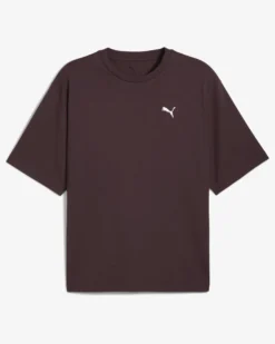 PUMA - T-SHIRT MARRONE WARDROBE ESS BOXY  DA UOMO 629645-31