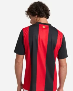 PUMA - T- SHIRT MEZZA MANICA ACM MILAN ROSSA E NERA DA UOMO, 784121-01