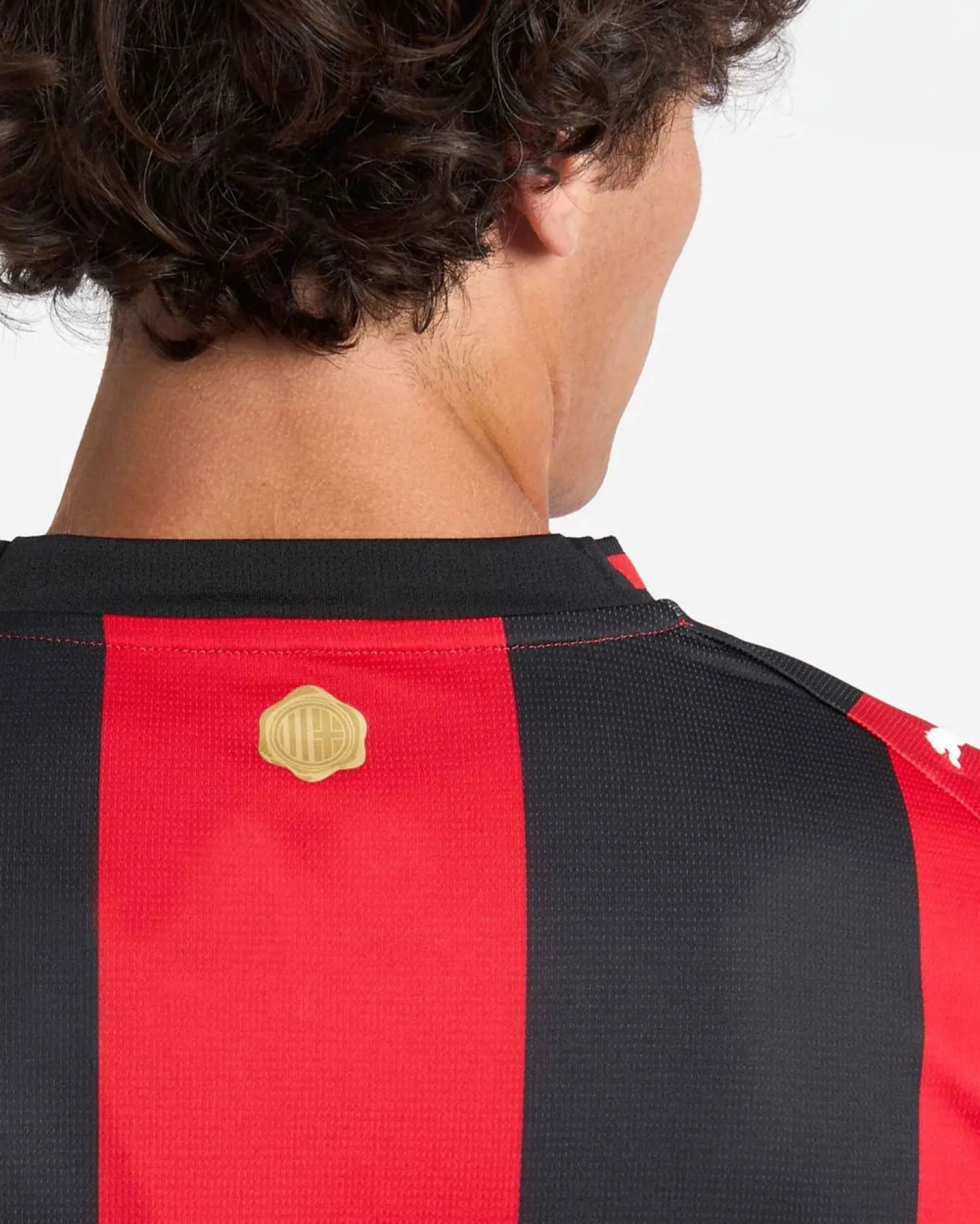PUMA - T- SHIRT MEZZA MANICA ACM MILAN ROSSA E NERA DA UOMO, 784121-01