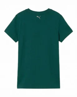 PUMA - T-SHIRT MEZZA MANICA VERDE GRAPHIC FLOWERED CAT DA DONNA, 693299-75