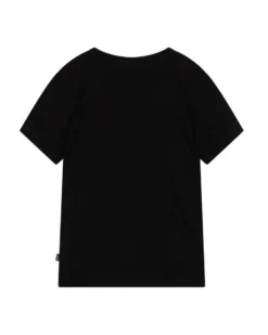 PUMA - T shirt nera da donna con logo glitterato