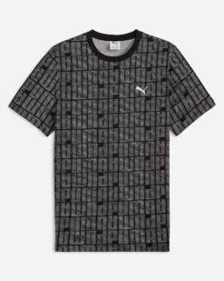 PUMA - T-SHIRT NERA E BIANCA ESSENTIALS CON LOGO LAB  DA UOMO, 688185-01