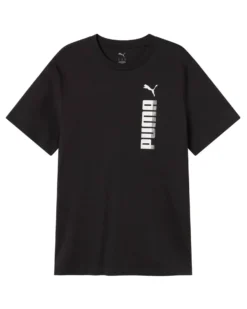 PUMA - T-SHIRT NERA  ESSENTIAL BIG GRAPHIC TEE  DA UOMO, 694939-01