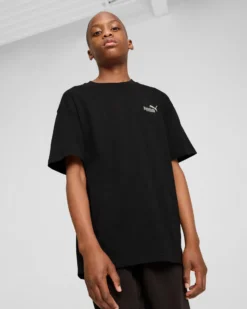 PUMA - T-SHIRT NERA ESSENTIAL SMALL JUNIOR (7 - 16 ANNI), 684920-01