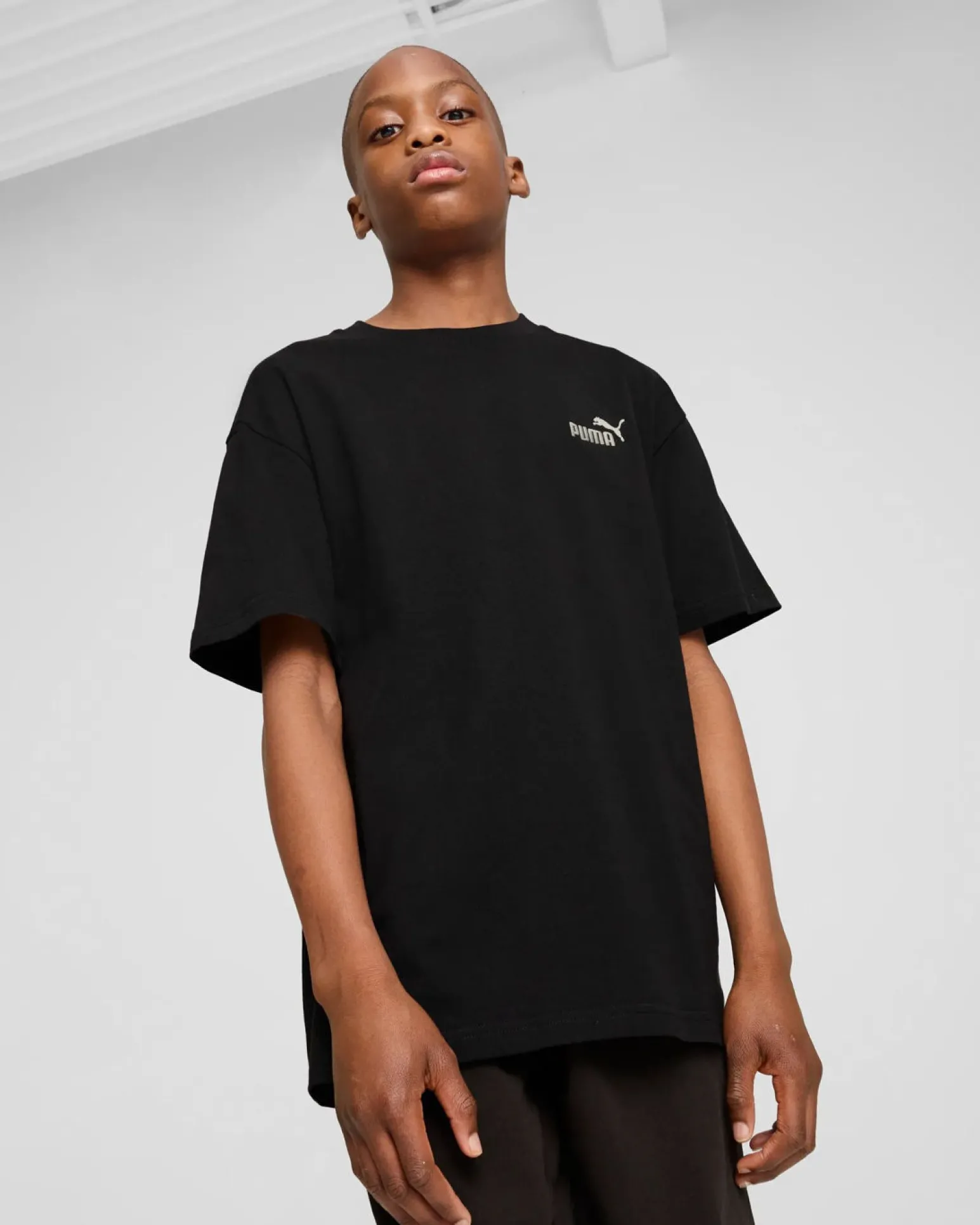PUMA - T-SHIRT NERA ESSENTIAL SMALL JUNIOR (7 - 16 ANNI), 684920-01