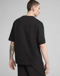 PUMA - T-SHIRT NERA WARDROBE ESS BOXY  DA UOMO 629645-01
