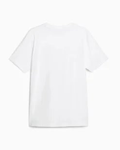PUMA - T shirt oversize bianca da uomo con stampa frontale
