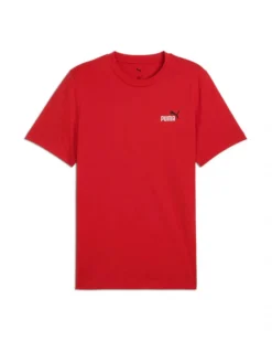 PUMA - T-SHIRT ROSSA ESSENTIAL 2 COLOR SMALL LOGO DA UOMO, 684717-11
