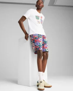 PUMA - T-SHIRT SPORTS LEGACY FRONT GRAPHIC BIANCA DA UOMO - 629627-02