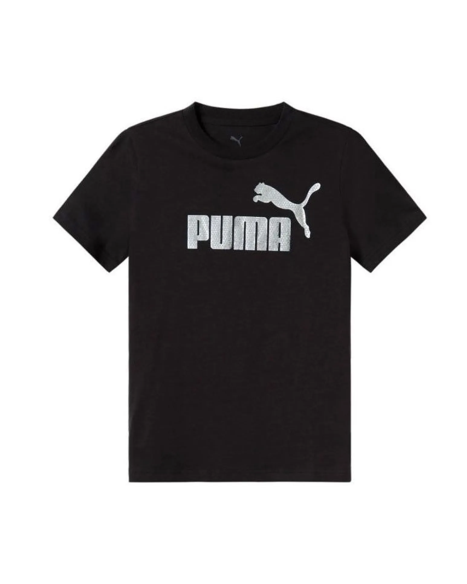 PUMA - T-SHIRT TEXURED FOIL LOGO NERA DA BAMBINA 689052-01