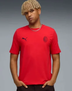 PUMA  - T-SHIRT UOMO MEZZA MANICA  ROSSA  AC MILAN FTBLESS TEE, 782584-03
