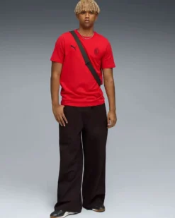 PUMA  - T-SHIRT UOMO MEZZA MANICA  ROSSA  AC MILAN FTBLESS TEE, 782584-03