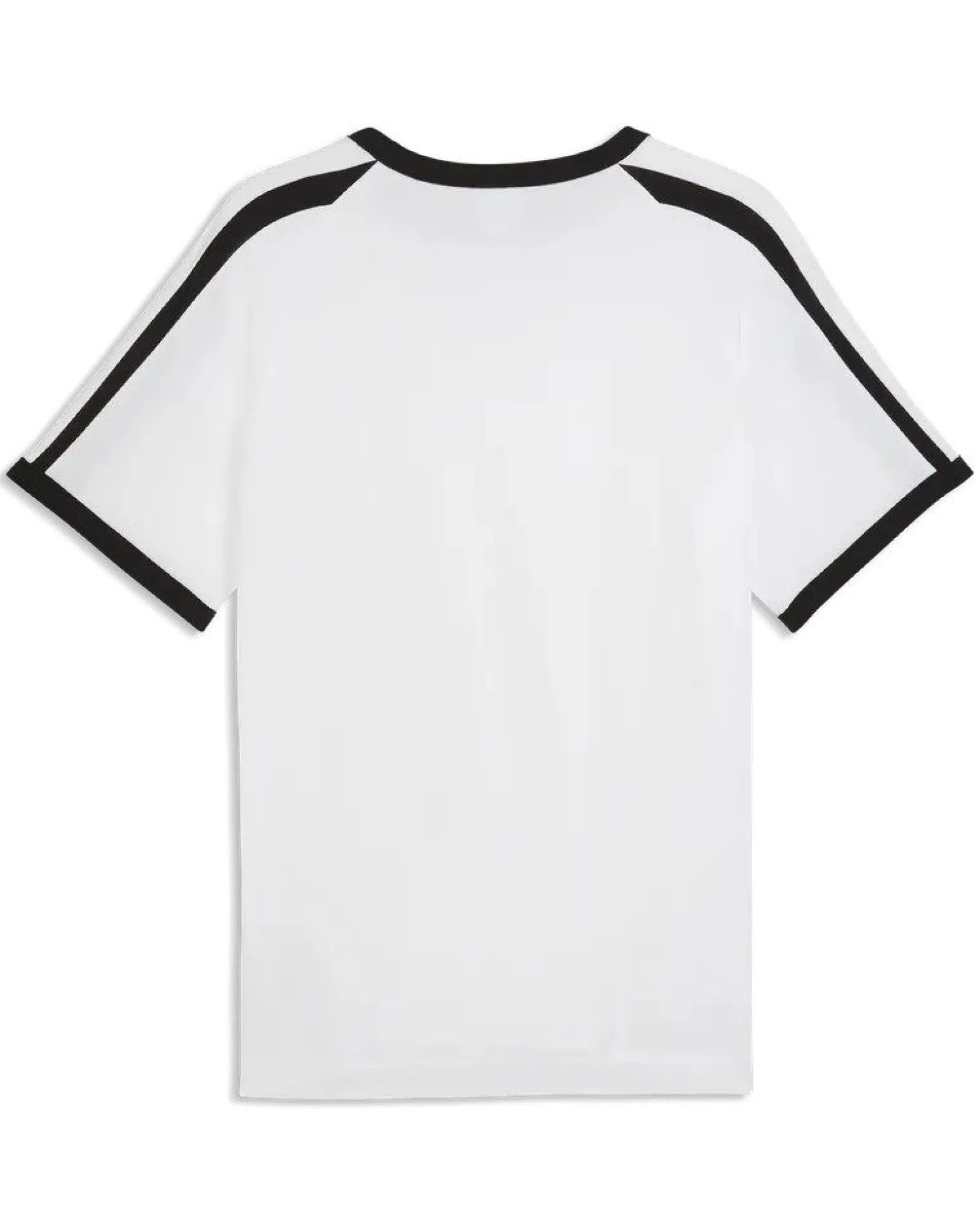 PUMA - T-SHIRT UOMO MEZZA MANICA BIANCA E NERA E T7 BIG CAT RINGER TEE AL.SNOW, 635242-02