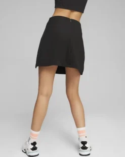 PUMA T7 SKORT - Gonna pantaloncino da donna con logo bianco - 62454201