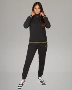 PUMA - TUTA COMPLETA NERA ESSENTIAL+ GLITTER FZ SUIT FL DA DONNA , 684764-01