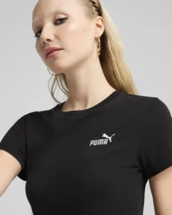 PUMA - VESTITINO NERO ESSENTIAL SMALL N. 1 LOGO SLIM DA DONNA, 684974-01