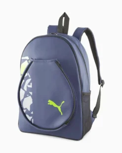 PUMA - Zaino da padel tennis blu e verde lime