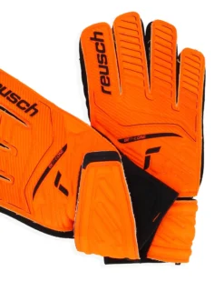 REUSCH - Guanti da portiere bambino arancioni e neri - ATTRAKT STARTER SOLID JUNIOR